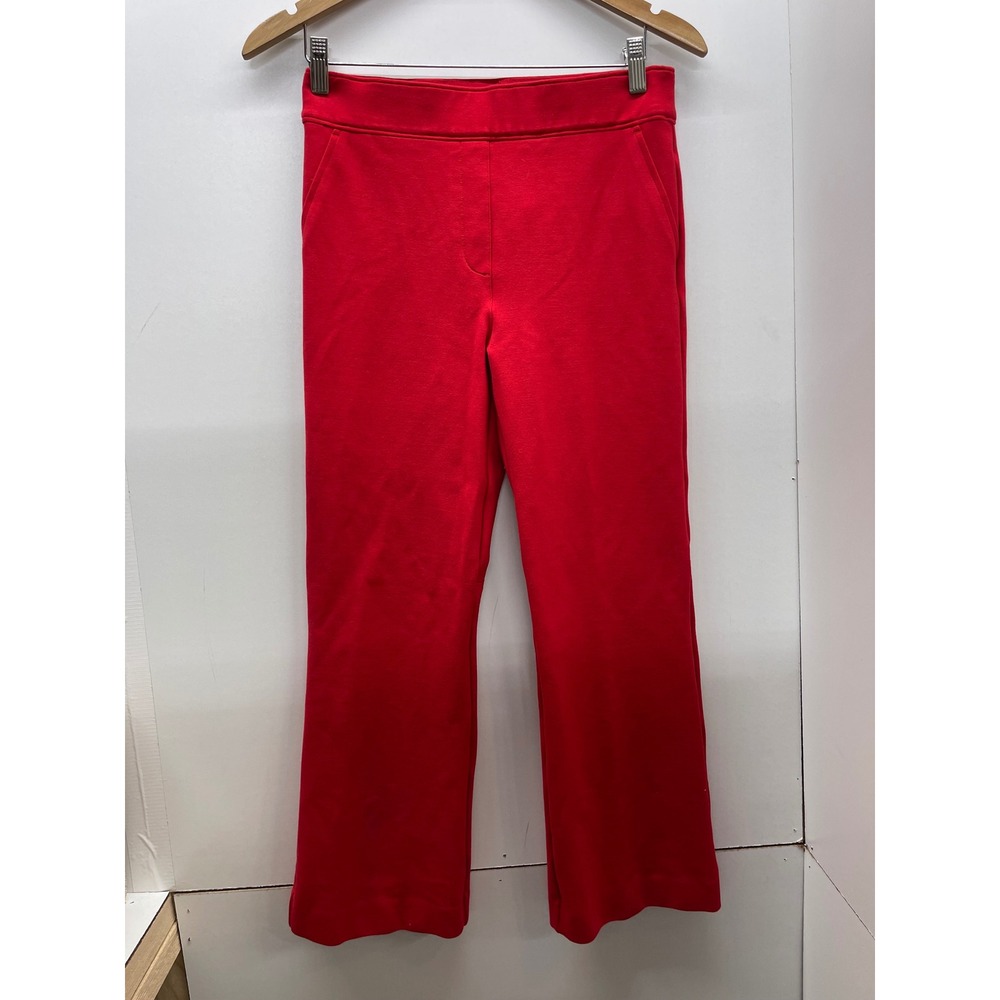 Spanx The Perfect Pant Red Flare Leg Pull On Trousers Womens Size Medium